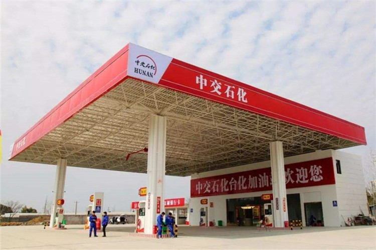 石首加油站钢结构网架案例6